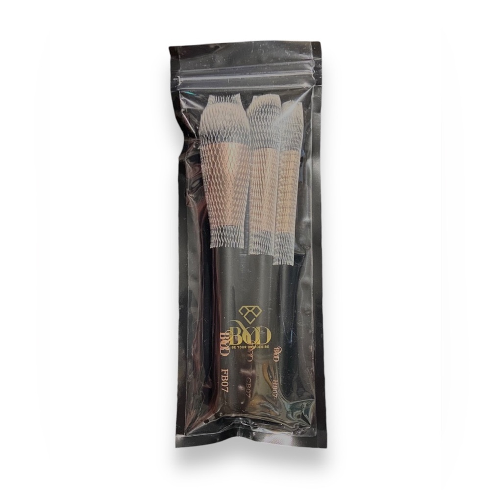 NEW Makeup Brush Set 3 piece bundle foundation contour highlight - Picture 2 of 3